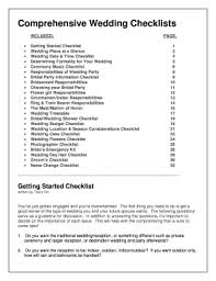 Comprehensive Wedding Checklists Music Box The Band Fill