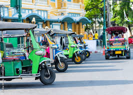 tuk tuk cars thai traditional taxi