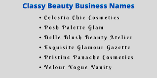 makeup beauty business names ideas