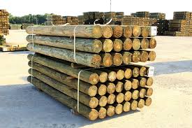 round fence posts american timber and