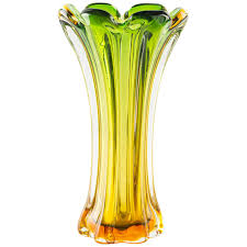 Vintage Glass Vase Northern Europe