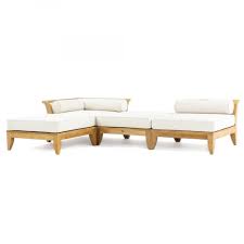 Aman Dais 4 Pc Teak Sectional Daybed