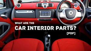 list of 20 car interior parts with