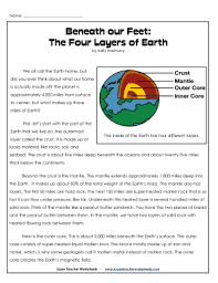 the earth worksheet answer key pdf