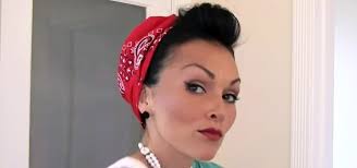 The most popular hairstyles of this decade were very carefully. How To Style Put Your Hair In A Bandana Retro Pin Up Style Hairstyling Wonderhowto