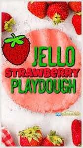 strawberry jello playdough recipe