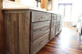 barnwood kitchen cabinets
