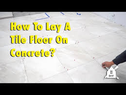 tile floor on concrete diy