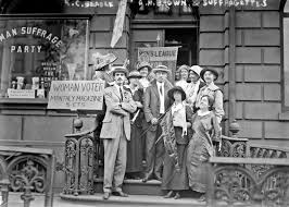 the little known story of the men who fought for women s votes members of the men s league for w suffrage including robert cameron beadle left outside 48 east 34th street headquarters of the w s suffrage