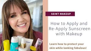 reapply sunscreen with your makeup
