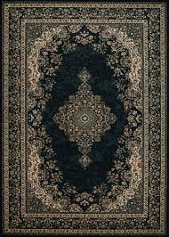 clic antique kerman black area rug