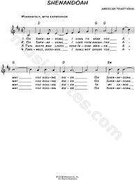 Is the area's leading retailer of musical instruments for student, amateur and professional musicians. American Traditional Shenandoah Sheet Music Leadsheet In D Major Transposable Download Print Sku Mn0066983
