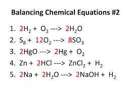 Ppt Balancing Chemical Equations 2
