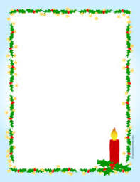 Printable Christmas Candle Border Paper