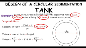 Circular Sedimentation Tank Design