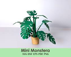 Mini Monstera House Plant Printable