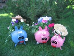 Piggie Planters From Propane Tank