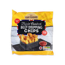 I have a recipe which need's dripping. Four Seasons Triple Cooked Beef Dripping Chips 750g Aldi