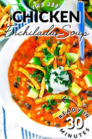 easy en enchilada soup food