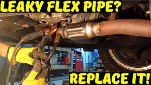 how to replace a leaking flex pipe
