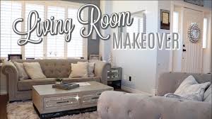 living room makeover rustic glam