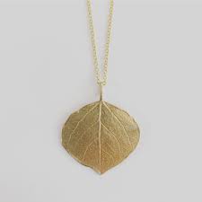 large aspen leaf necklace caitlin