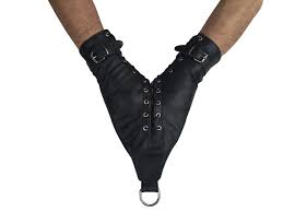 Monoglove leather handcuffs buoys buoys black : Amazon.nl: Health &  Personal Care