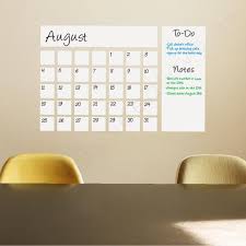 Dry Erase Calendar Decal Dry Erase
