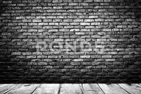 Wooden Floor And Brick Wall Background