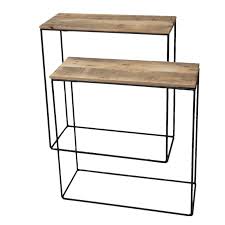 Clayre Eef Side Tables Set Of 2 65 Cm
