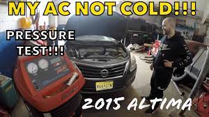 ac not cold on hot day on nissan altima