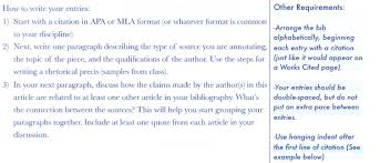 mla format annotated bibliography   Google Search