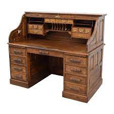 Genuine roll top desks for sale from trusted antique dealers. 84 Off Antique Oak Roll Top Desk Tables
