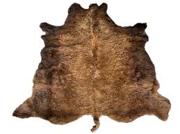 real bison hide rug 48 sqft