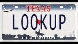 texas license plate lookup you