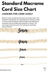 Help What Size Of Macrame Cord Do I Use For My Project