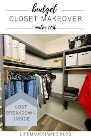 As i explained, it was the closet makeover that took on a life of it's own, becoming the most glamorous little dressing room. Master Closet Makeover For Under 250 Closet Makeover Diy Master Closet Organizing Walk In Closet
