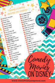 The list below shows the 50 best comedy shows available on disney+. Comedy Movies On Disney Plus Free Printable Views From A Step Stool