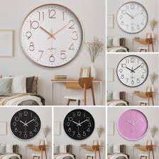 8 Inch Silent Wall Clock Embossed