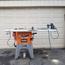 used ridgid r4512 10 table saw with