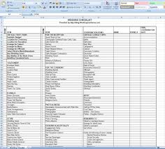Wedding Checklist Free Excel Template Wedding Checklist