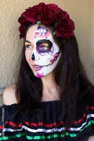 sugar skull halloween makeup dia de