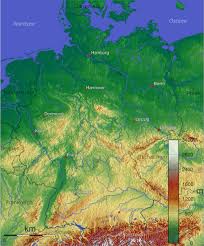 Mapa físico de austria en español. Niemcy Mapa Fizyczna What S New