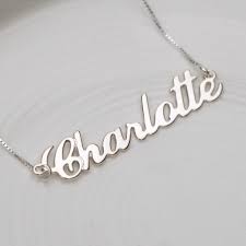 personalised handmade name necklace by