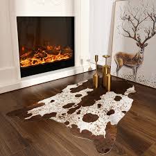 arogan faux cowhide area rugs for