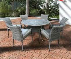 Sicily 6 Seat Round Dining Set Cherry