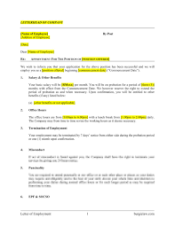 Collection of most popular forms in a given sphere. Letter Of Employment Template Burgielaw