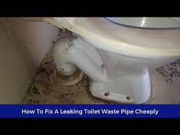 how to fix a leaking toilet waste pipe