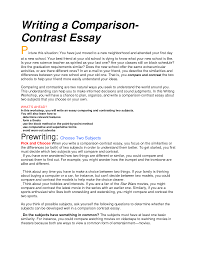 Comparison Essay Template Returning To The Workforce Resume Re