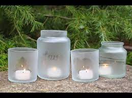 Diy Frosted Candle Jars Tutorial